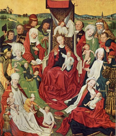 Dortmund Propsteikirche, Derick Baegert Altar, tablón izquierdo de Derick Baegert